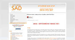 Desktop Screenshot of hotelsad.sk
